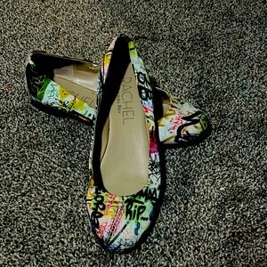 Rachel Roy women’s Graffiti Flats, size 7M